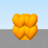 مدل سه بعدی قلب 4تایی  (STL)