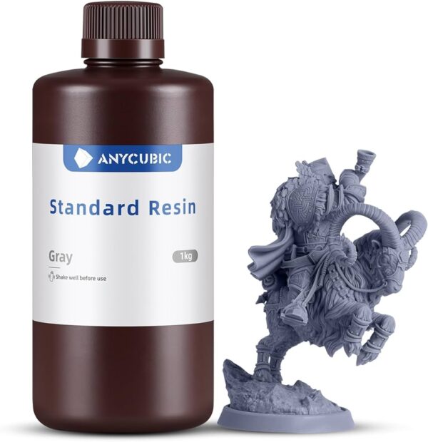 رزین استاندارد خاکستری برند انیکیوبیک Anycubic Standard Resin