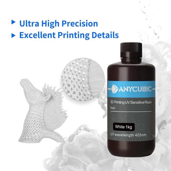 liquid anycubic 405nm uv resin white