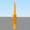 مدل سه بعدی شمع استوانه پلکانی (STL)