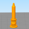 مدل سه بعدی شمع استوانه پایه دار (STL)
