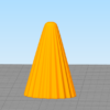 مدل سه بعدی شمع مخروطی کد04 (STL)