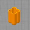 مدل سه بعدی شات شمع طرح گل کد01 (STL)