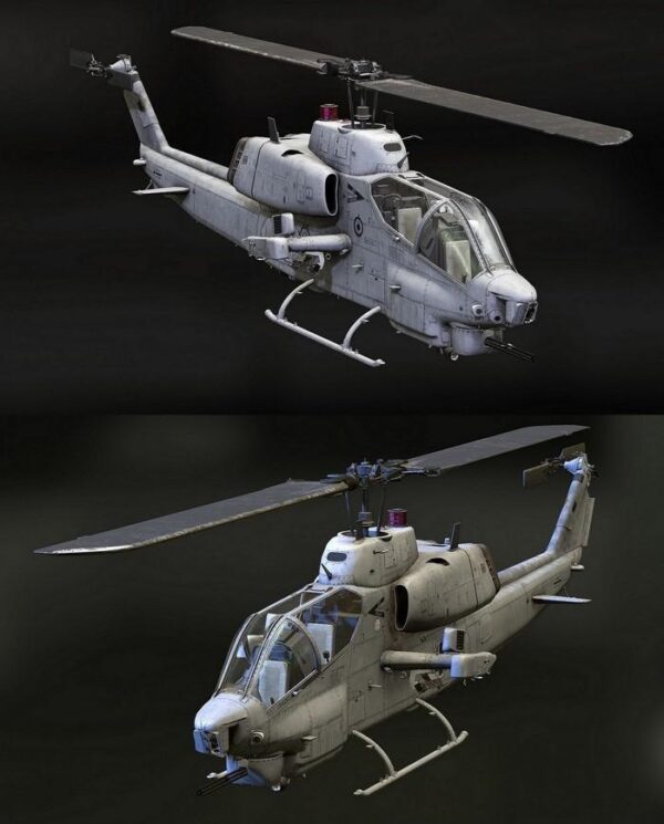 مدل سه بعدی هلیکوپتر جنگی (obj)