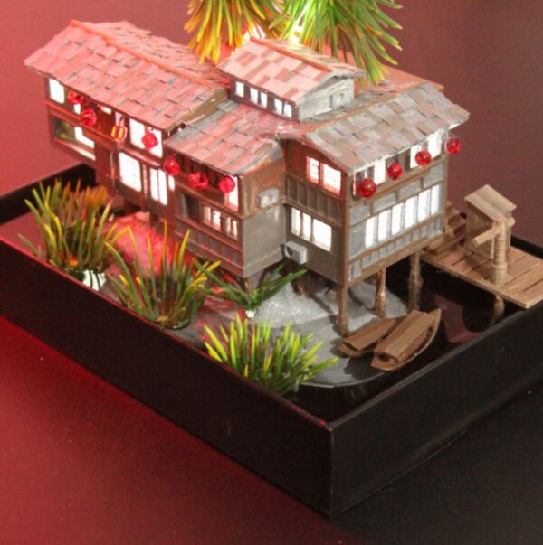 مدل سه بعدی ماکت خانه ژاپنی