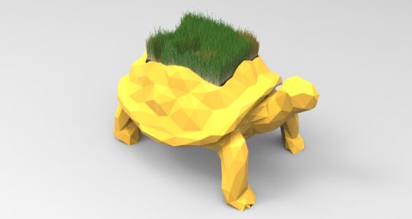 مدل سه بعدی گلدان طرح لاکپشت (STL)