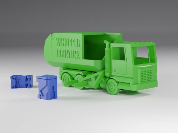 مدل سه بعدی کامیون حمل زباله (stl)