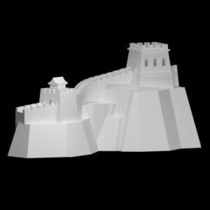 مدل سه بعدی ماکت دیوار چین (STL)