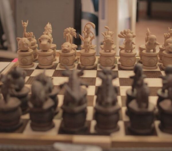 مدل سه بعدی شطرنج طرح پوکمون