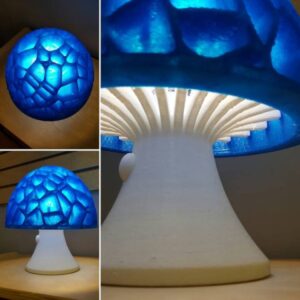 مدل سه بعدی لامپ طرح قارچ (STL)