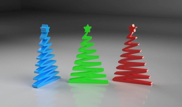 مدل سه بعدی درخت کریسمس فانتزی کد1 (STL)