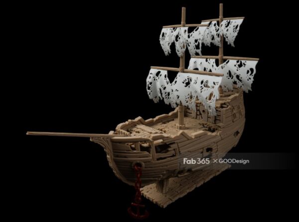 مدل سه بعدی کشتی ارواح (stl)