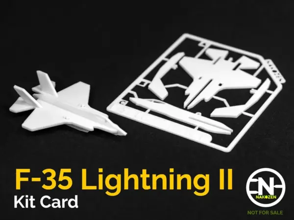 ماکت هواپیما مدل کارتی F-35 Lightning II