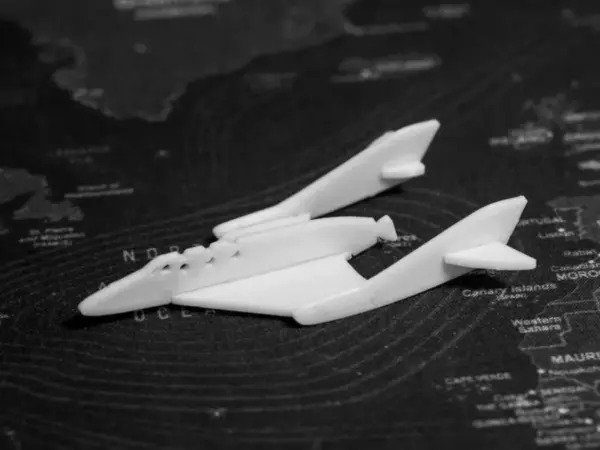 ماکت هواپیما مدل کارتی SpaceShipTwo