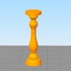 مدل سه بعدی پایه شمع طرح کلاسیک کد02 (STL)