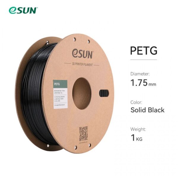 eSUN PETG 3D Filament Black 01 1100x1100 1